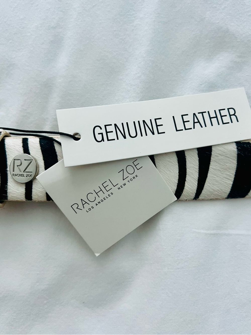 NWT | Genuine Leather Zebra Haircalf Belt L - Picture 8 of 8